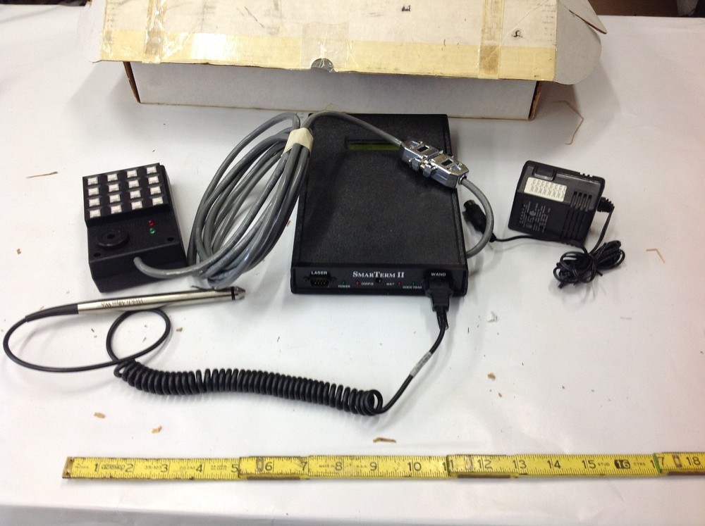 Smartronics Smarterm II Control Box Wand & Terminal Bar Code Reader. NEW SURPLUS