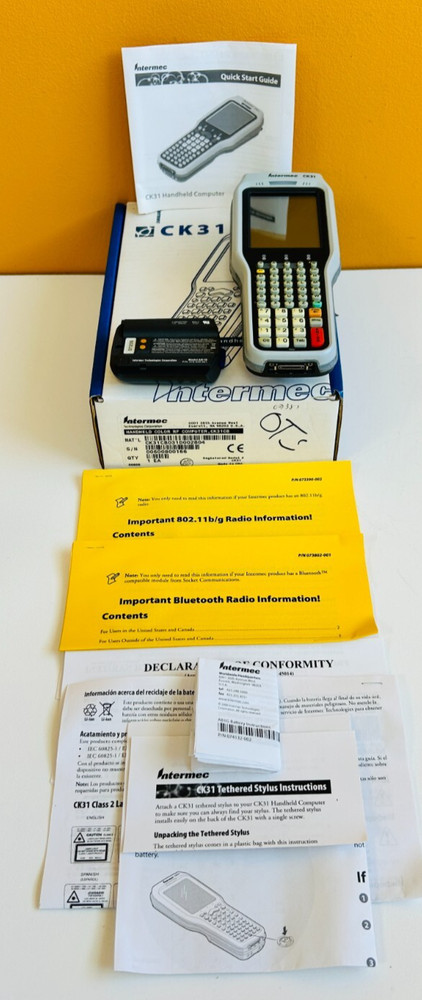 Intermec CK31 Intel XSCale PXA 255 400 MHz CPU 64 MB Handheld Computer. Tested!