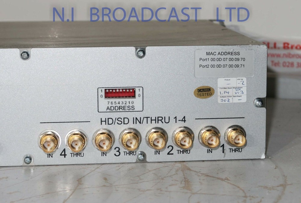 1x Calrec Hydra HD / SDI 8 channel interface unit