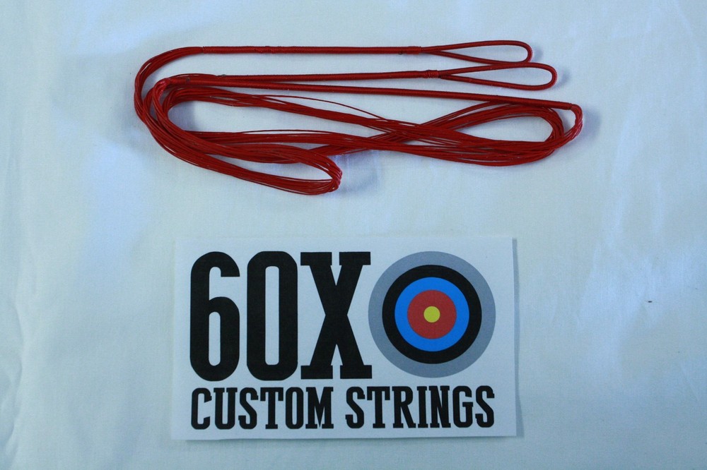 60X Custom Strings 64" Fast Flight Red Recurve Bowstrings Bow String