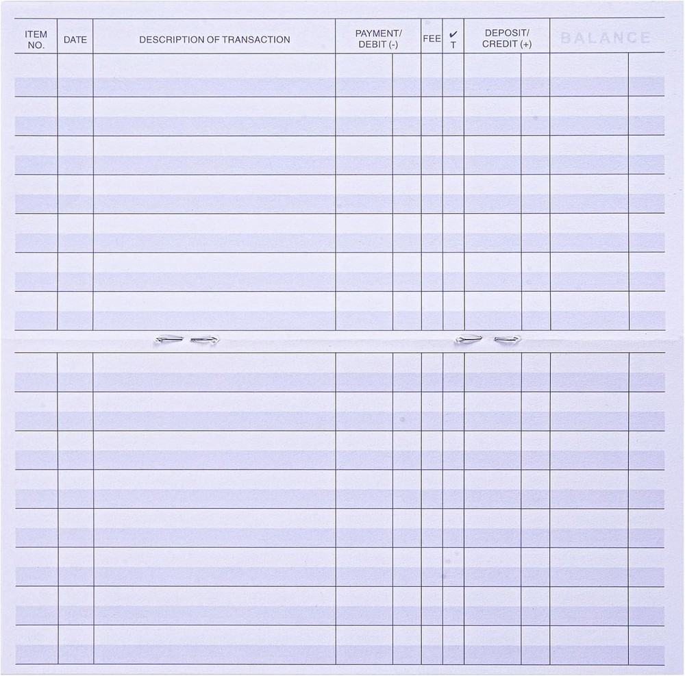 24 PCS Check Registers for Personal Checkbook, Easy to Read Checkbook...