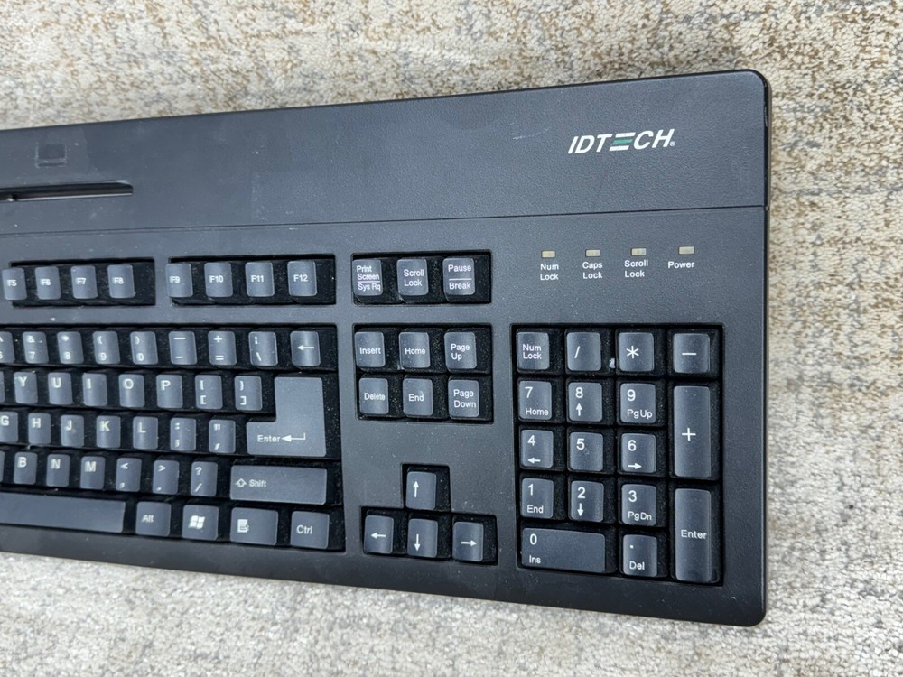 ID Tech With MagStripe Reader IDKA-234112B Keyboard USB - Quantity Available