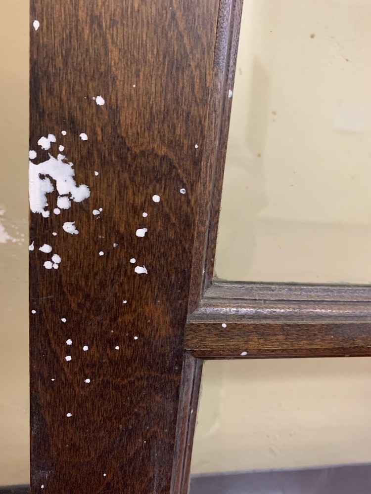 Antique Victorian Window Panel With Glass