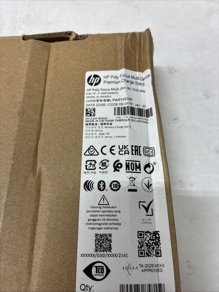 HP Poly Focus Multi-Device Premium Charge Stand Model: PWPTF620P