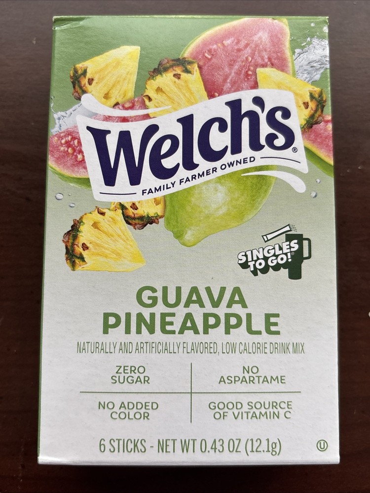 2 Guava Pineapple Drink Mix Zero Sugar Singles Go