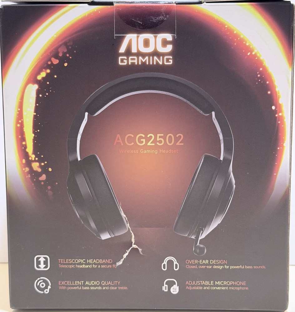 AOC Wireless Gaming Headset Compatible With PS5/4, Switch, PC, Bluetooth 5.4