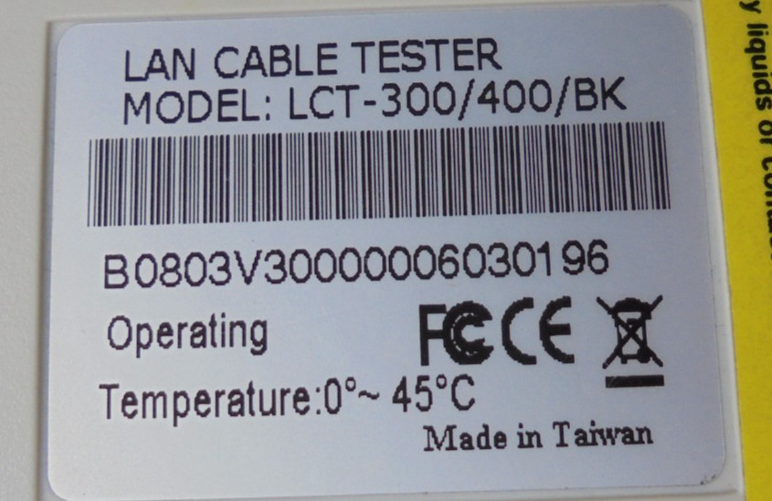 LCT-300/400/BK Lan Cable Tester