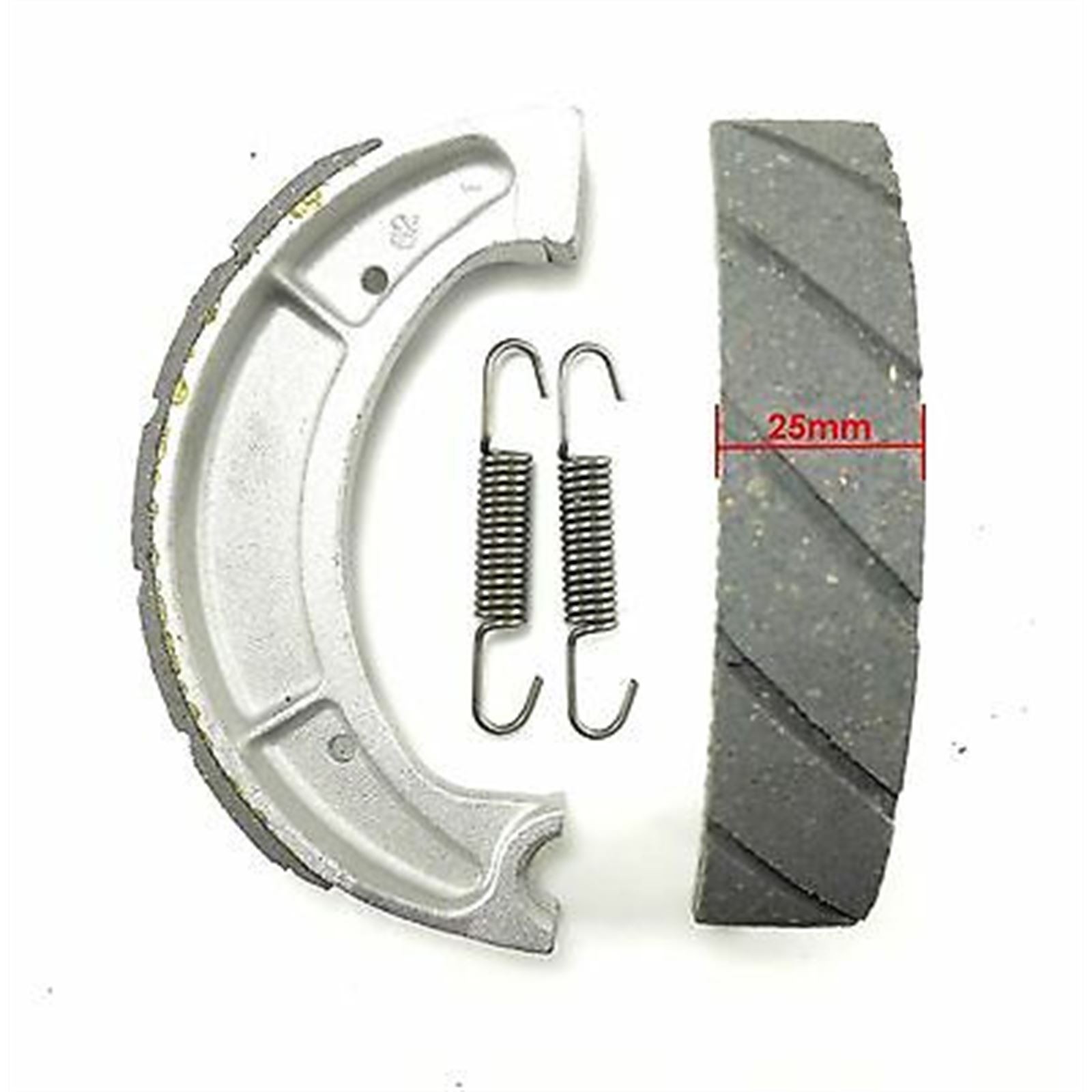 Rear Brake Shoes Grooved for Yamaha CS, DT, IT, RD, SR, XT, YZ VB-228 / EBC510