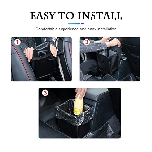 Foldable Car Trash Can, Hanging Waterproof Leakproof Trash Can Storage Small