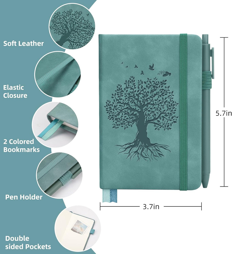3 Pack Pocket Journaling Notebooks, A6 Small Notebook For Note Taking Journaling