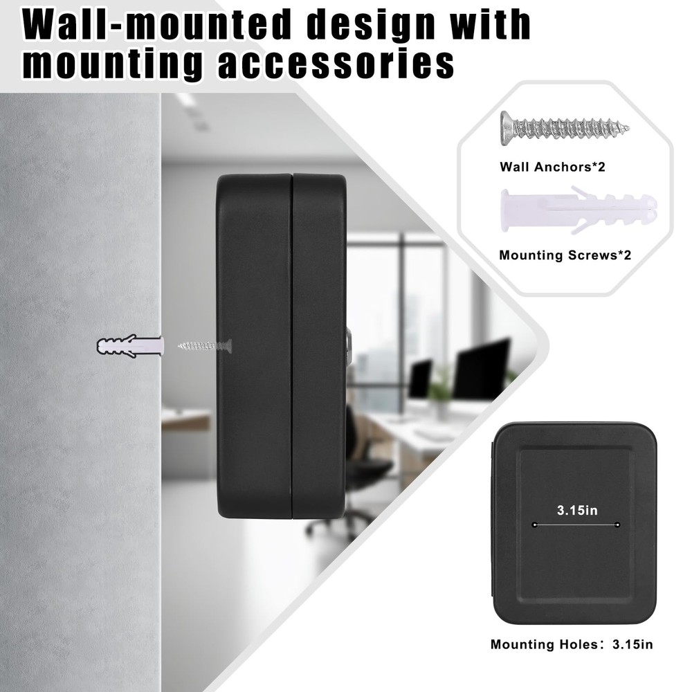 Key Cabinet Wall Mount Locking Key Box Organizer Key Lock Box with Key