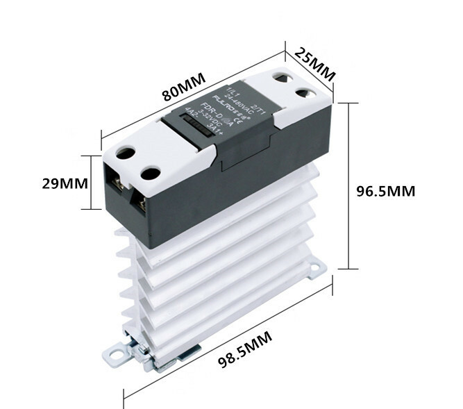 FULRD Single-phase integrated solid state relay FDR-D40A 3~32VDC/24~480VAC