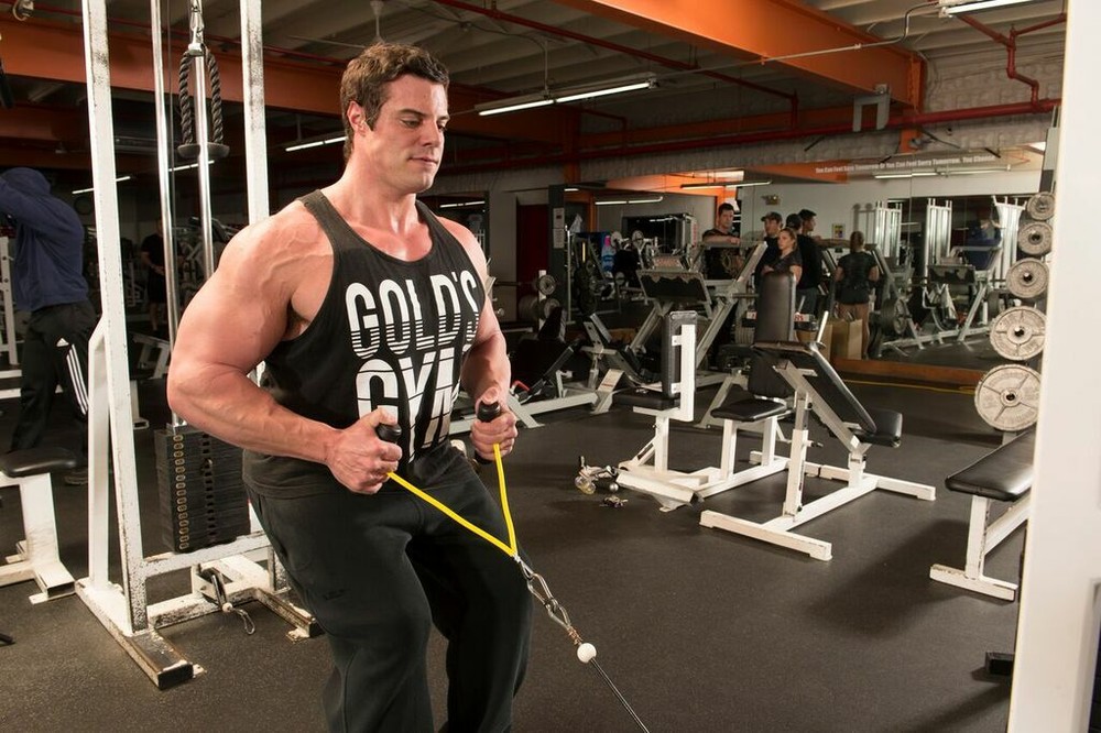 LPGmuscle PULL FORCE Double Handle Cable Machine Attachment