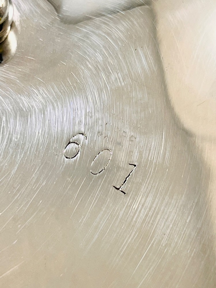 Vintage Silver Plate Ornate Candy Dish w/ Double Handle 8" x 6.5"