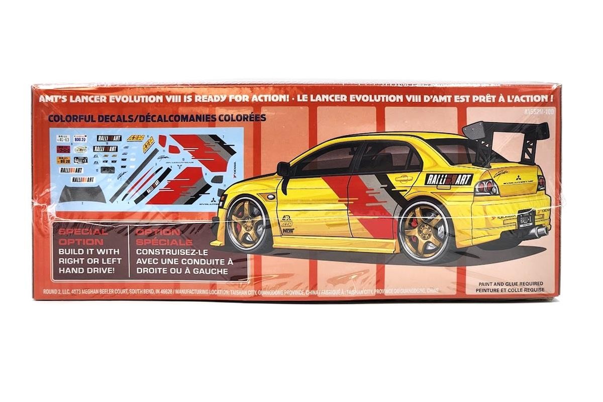 New AMT 1:25 Scale 2005 Mitsubishi Lancer Evo Model Kit AMT1552M