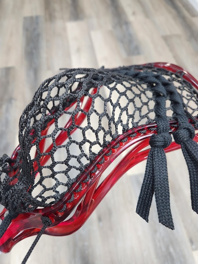 Attack Pocket: New ECD ION Ruby Red Mid Low Pocket Lacrosse Head LAX HERO 4.0