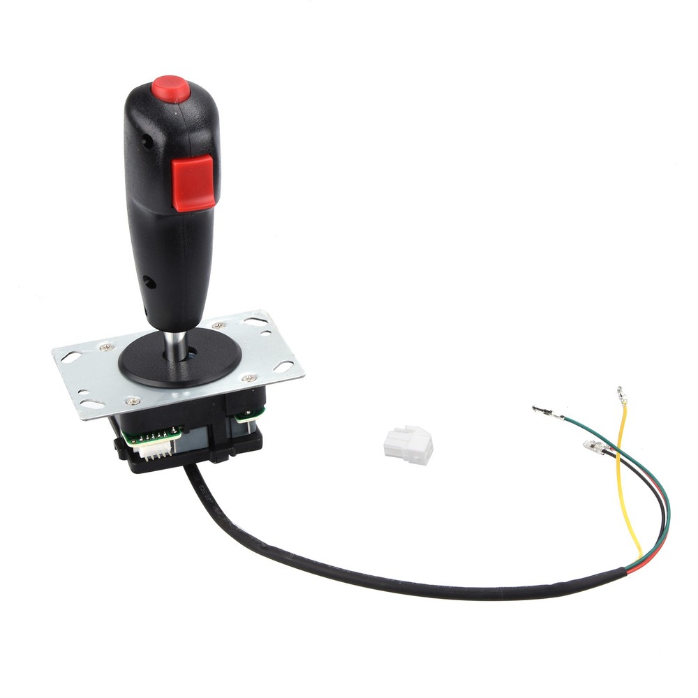 Ergonomic Arcade Game Cabinet Mini Grap Flight Stick Trigger Top Fire Button b