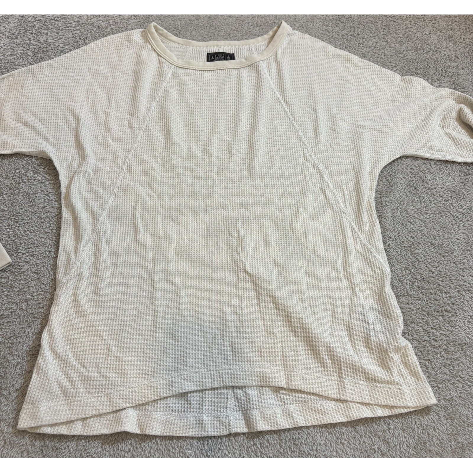 Triple Aught Design TAD Merino Wool Waffle Knit Thermal Shirt Mens L Made USA