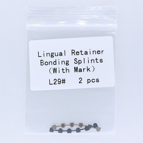 Dental Lingual Retainer Splits Bondable Mesh Base Mark/Universal Upper Lower