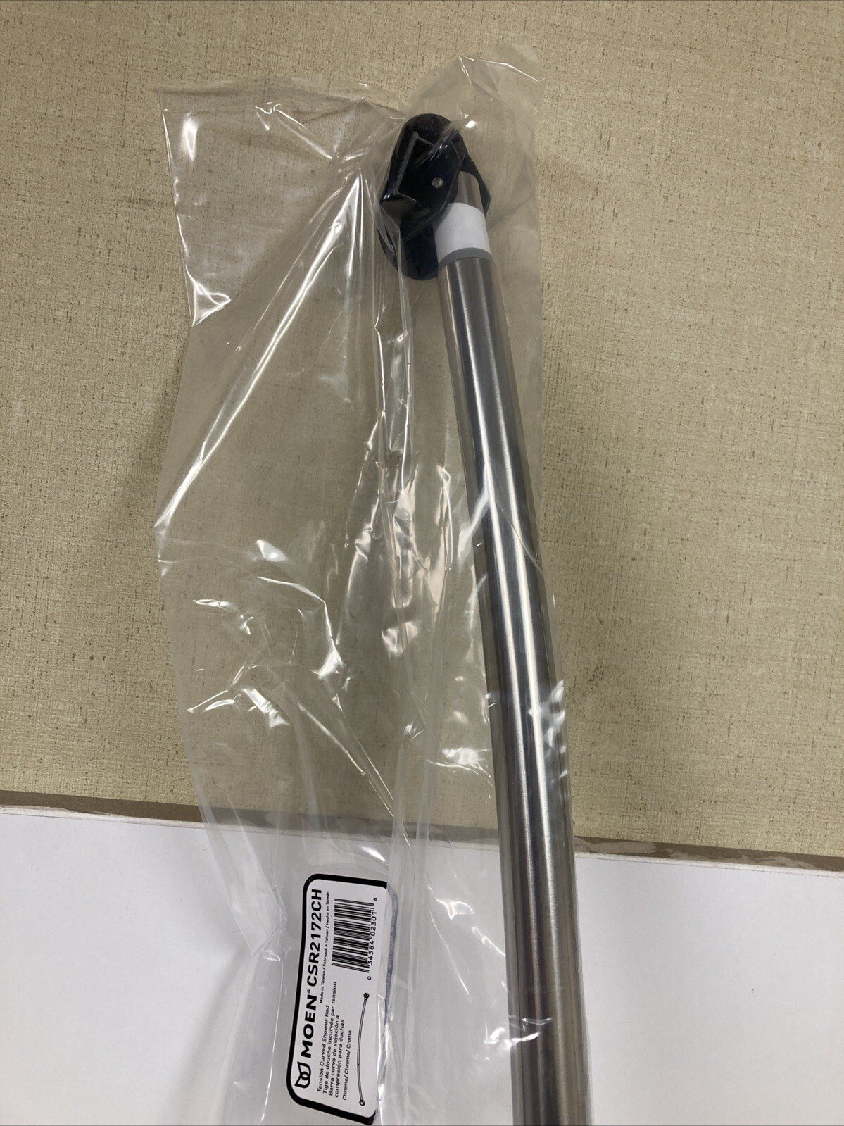Moen CSR2172 Chrome 57" - 60" Adjustable Tension Curved Shower Rod New