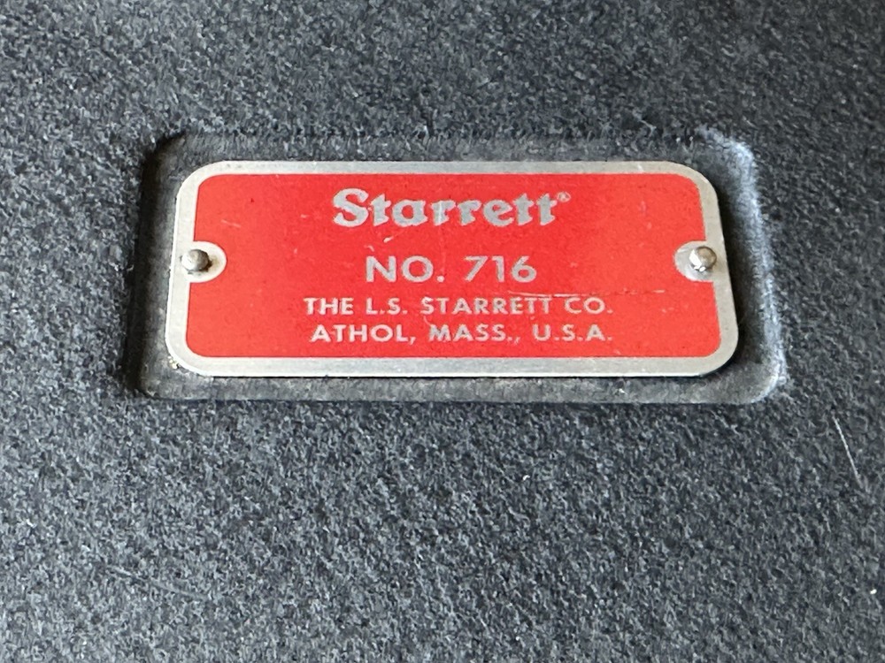 Starrett 716 Indicator Tester