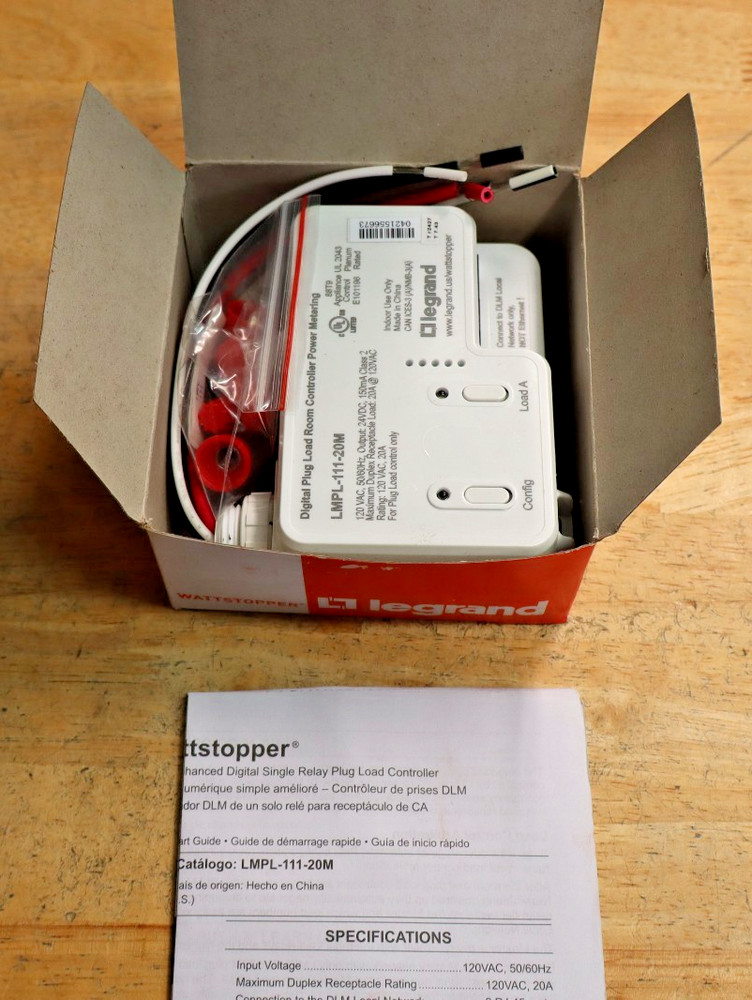 Legrand Wattstopper LMPL-111-20M DLM Plug Load Controller 20A