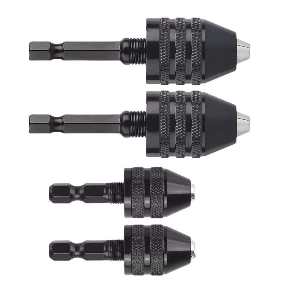 4Pcs 1/4-inch hex shank Versatile Conversion Drill chuck suitable for drills