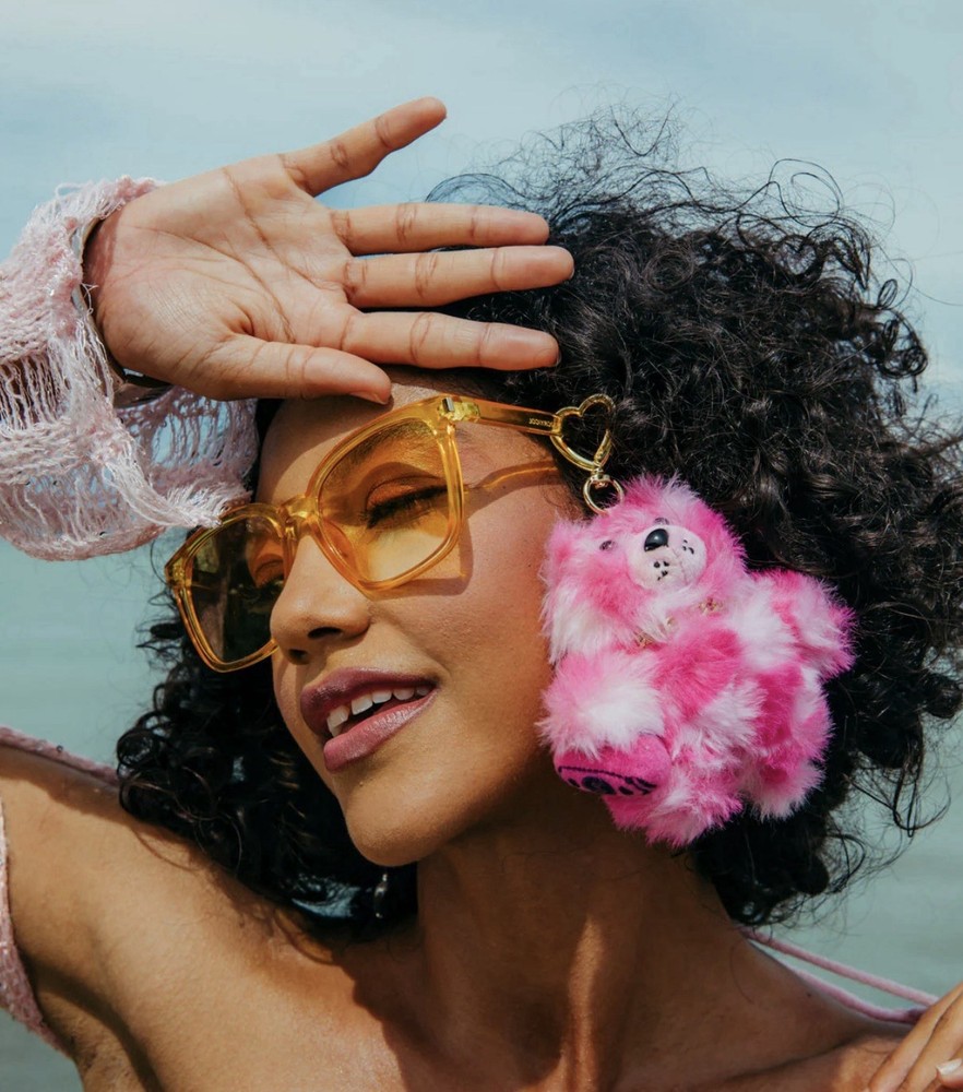 Sprayground Furzilla Shark (Pink Check) Keychain