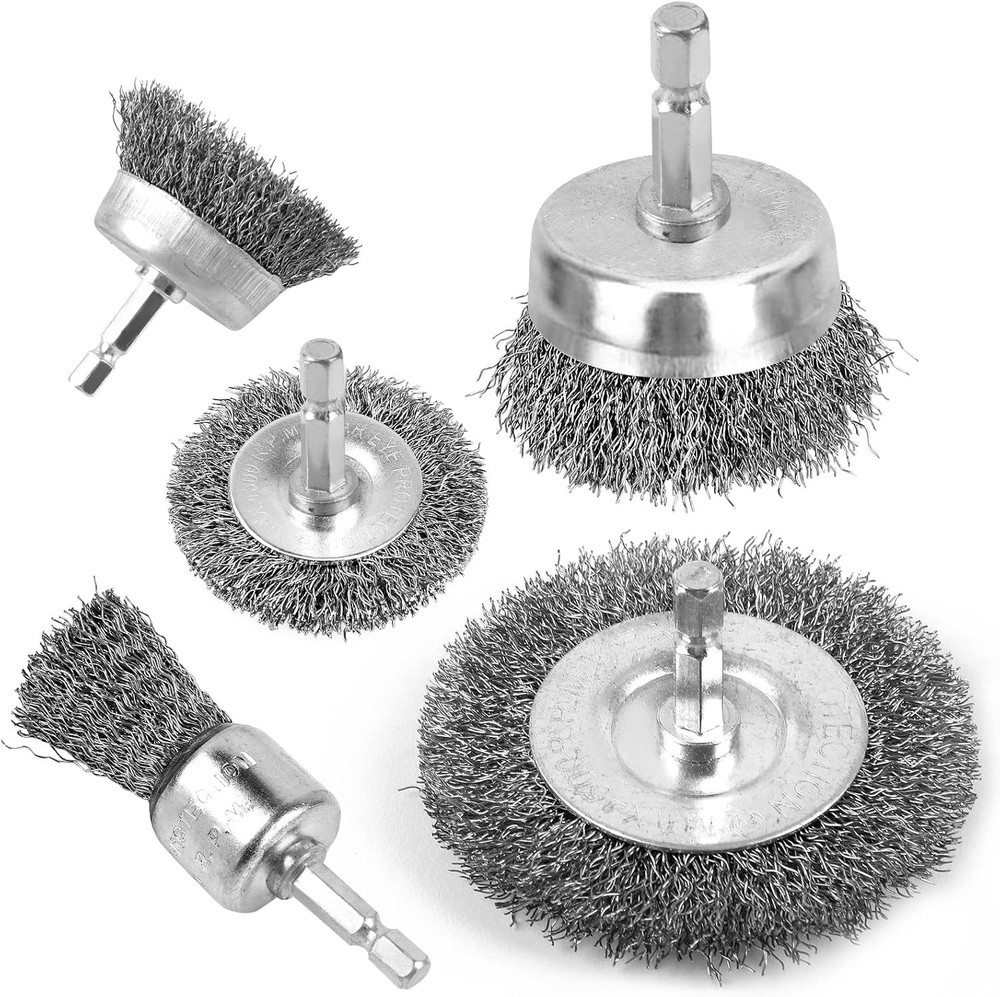 Wire Brush for Drill, Wheel Cup Set, Drill Drill...