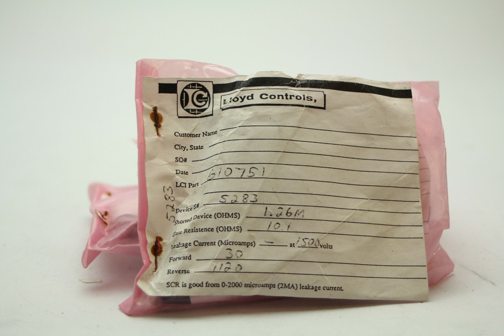 Llyod Controls 610751 Eupec Thyristor Puck Type SCR New