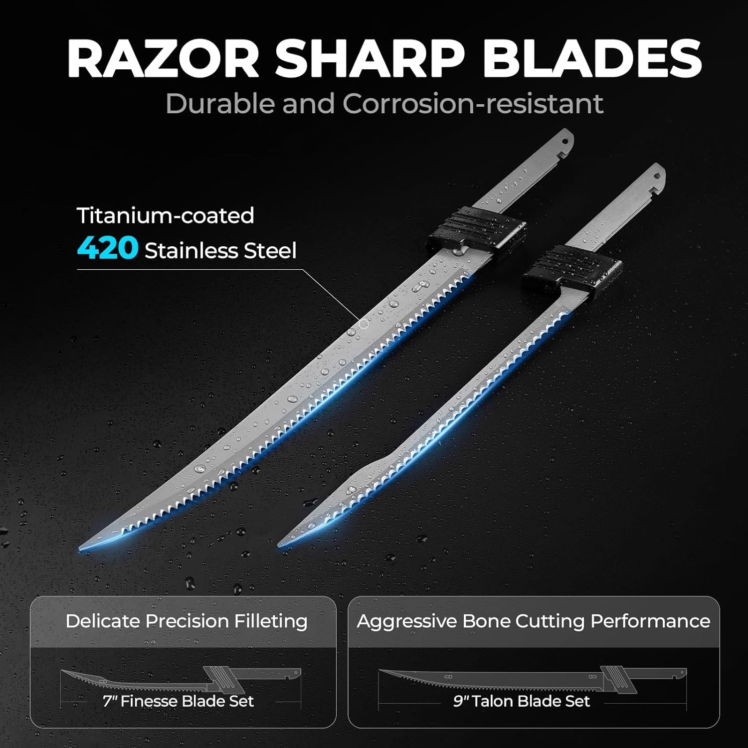 KastKing Speed Demon 110v Electric Fillet Knife, Precision Cut with High Torque