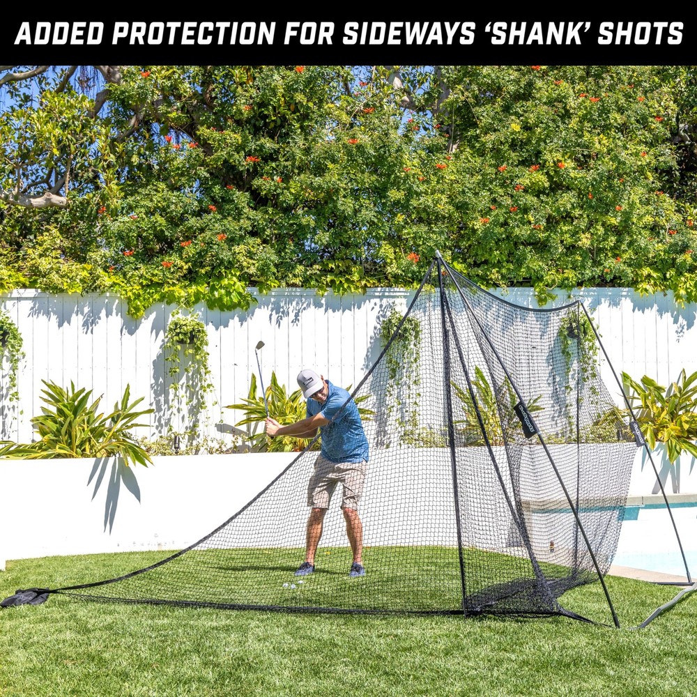 Shank Net Attachment for Golf Hitting Nets Black