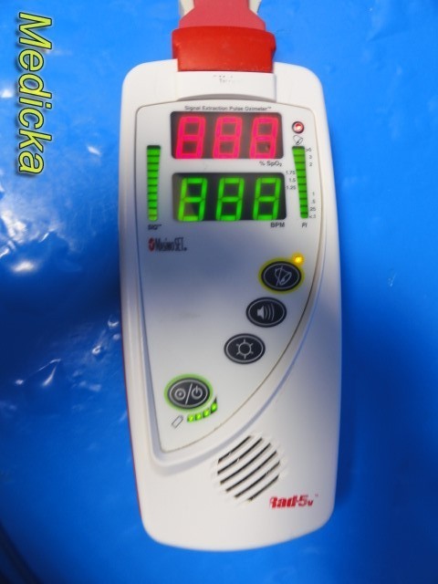 Masimo Rad-5v Pulse Oximeter W/ Direct SpO2 Sensor Ref 10192 ~ 39712