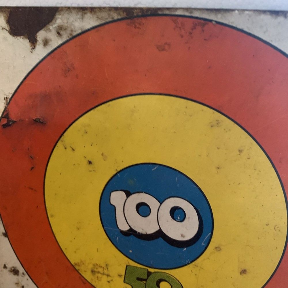 Tin Dart Board Kids Vtg