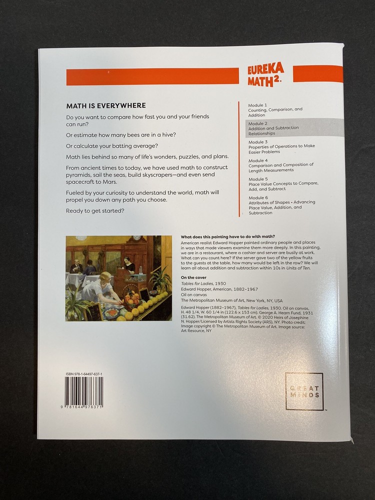 Eureka Math Squared Grade 1 Module 2 - "APPLY" ***NEW WORKBOOK