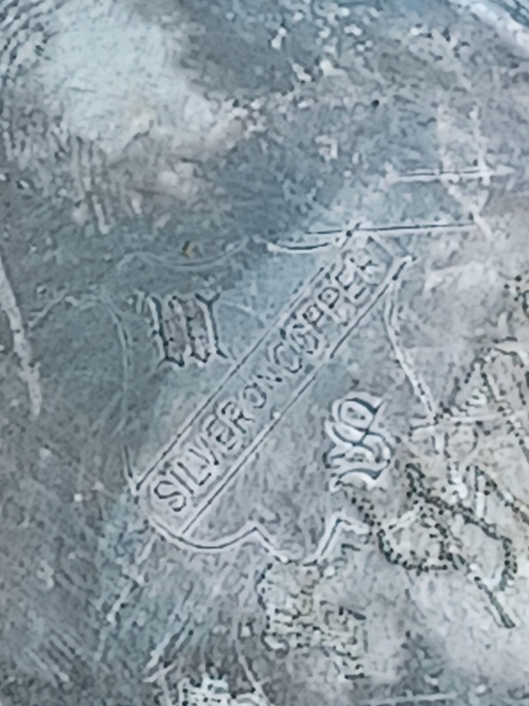 Silver On Copper Tea Set Hallmark At Bottom 5 Pieces