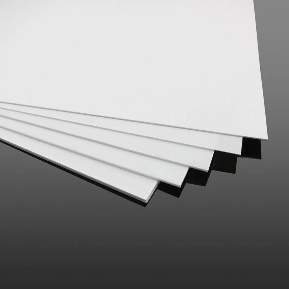 2/4Pcs White ABS Plastic Sheet Panel DIY Model Craft Multi Size 0.5~3mm Thick