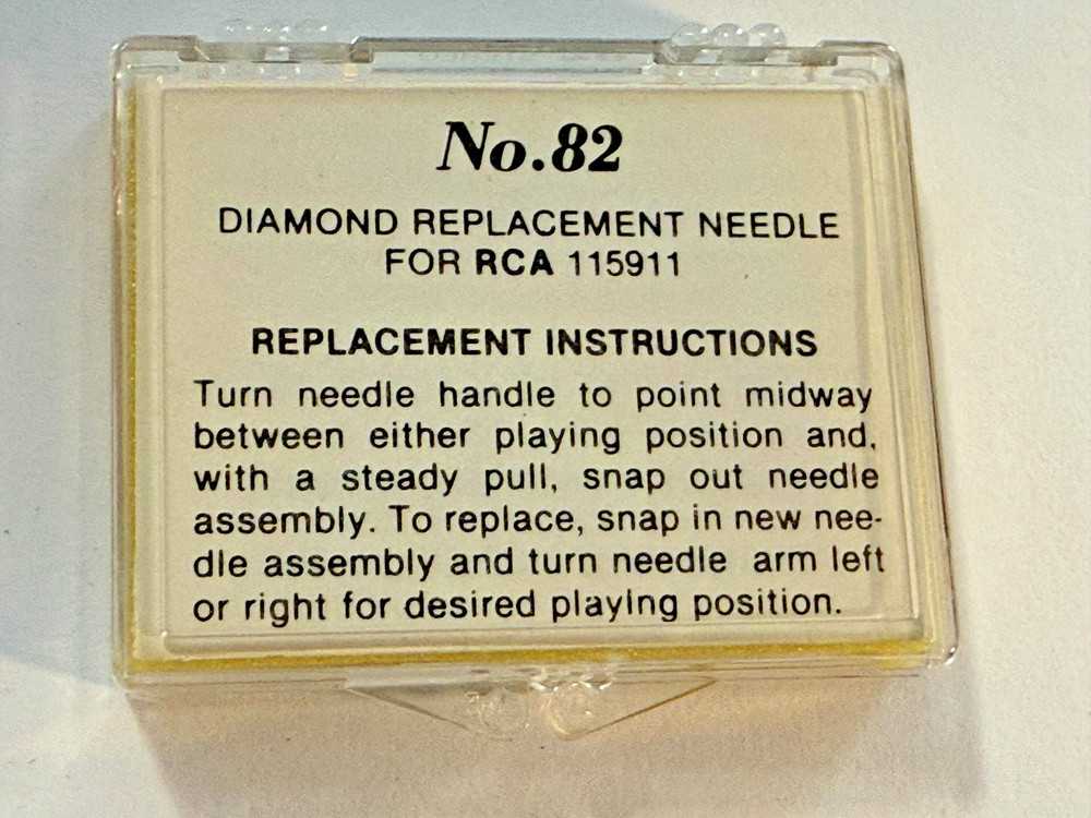 Transcriber Diamond Phonograph Replacement Needle #82, RCA 115911