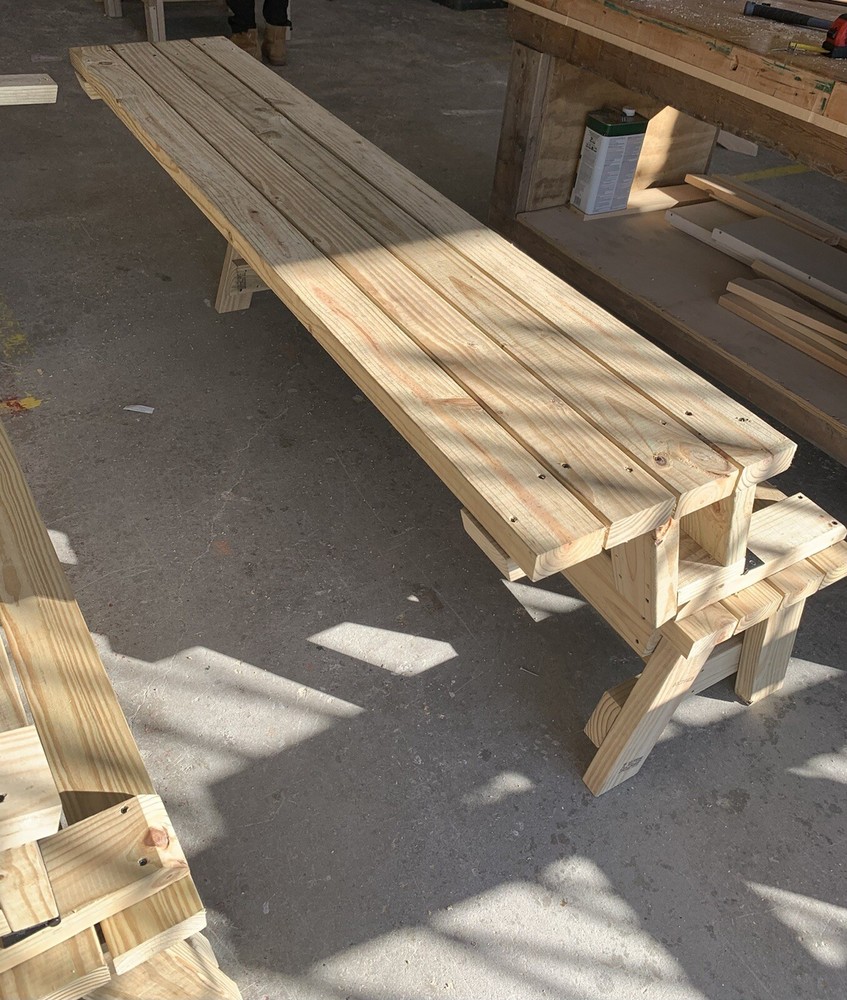 folding picnic table bench