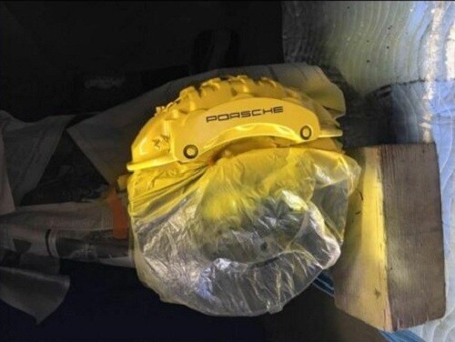 Ceramic Yellow Spray High Temp Coating Engine Caliper Brake Rotor Spring Paint