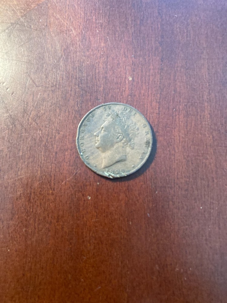 Great Britain Farthing 1826 Rim Damage