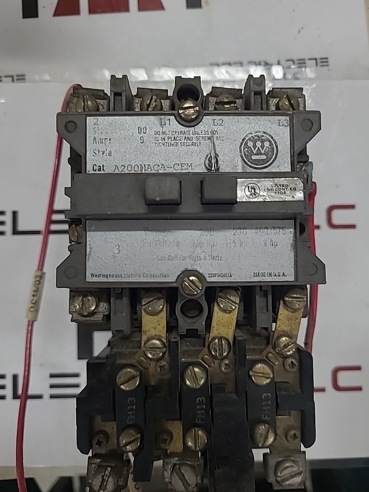 WESTINGHOUSE A200MACA-CEM MOTOR STARTER