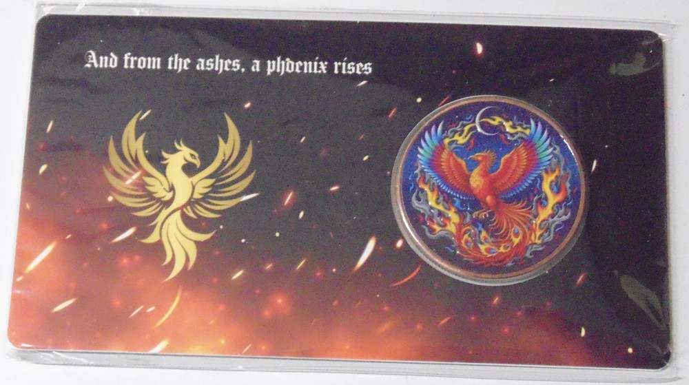 1oz Phoenix Colorized Copper in Blister Pack
