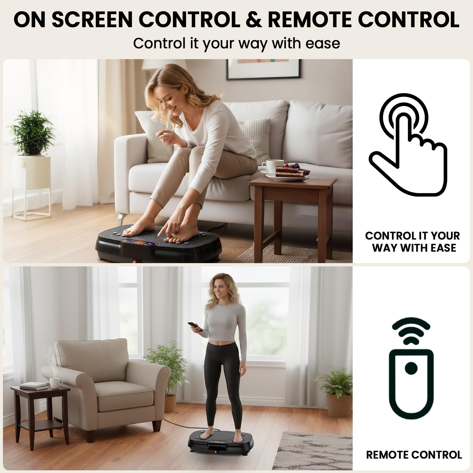 Vibration Plate Exercise Machine: Vibrating Plates for Weight Loss and Lympha...