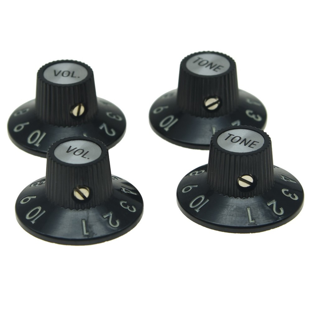 KAISH Skirted Witch Hat Knobs 2V2T for 72 Telecaster Custom/Amplifier/Jazzmaster