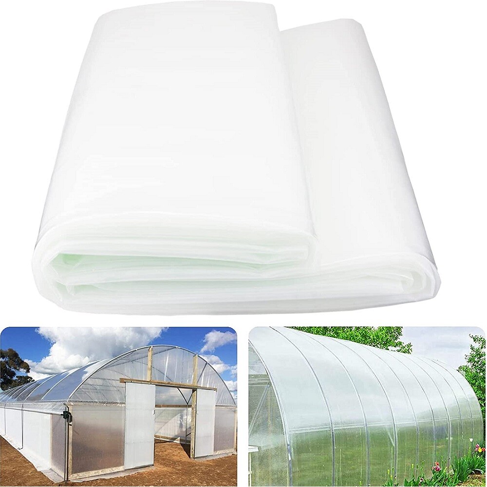 6 mil Clear Greenhouse Plastic Film Sheeting UV Resistant Cover