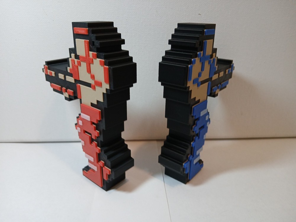 Contra Figurines Display Pieces 8 Bit NES