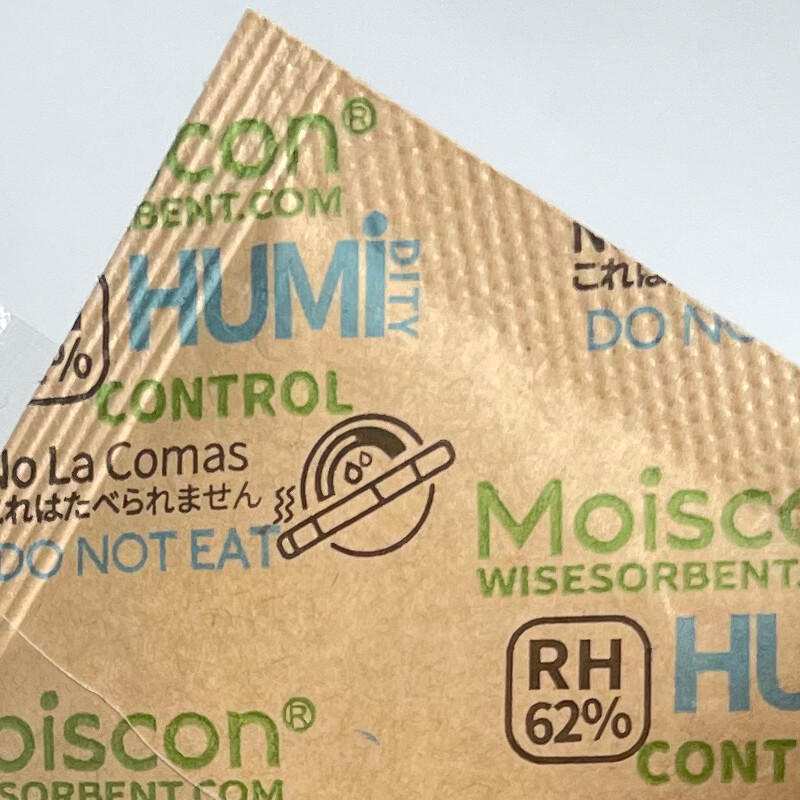 62% RH 8 Gram 2-Way Humidity Control Packs for Storing 1 oz Individually Wrapped