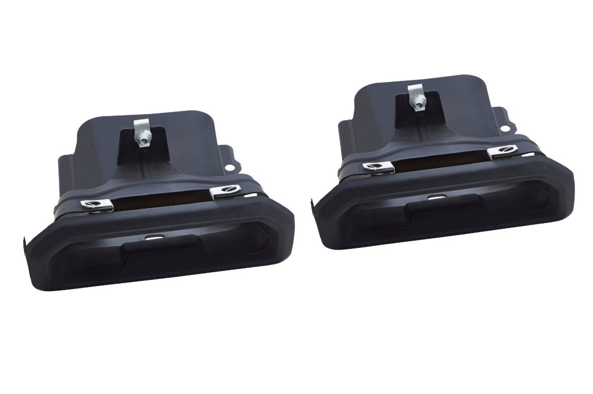 2021-2025 Silerado Sierra 1500 Rear Exhaust Bezels in Black GM OEM NEW 85084203