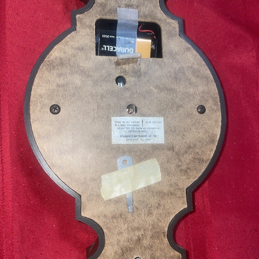 Vintage Chanoe Springfield Barometer No Damage Including Key